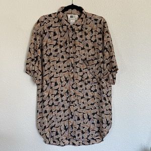 90s‎ SILK domino button down